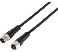 TRU COMPONENTS TC-12833104 Rallonge pour capteur/actionneur M12 fiche droite vers raccord droit 2 m Nombre de pôles: 3 1 pc(s)