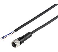 TRU COMPONENTS TC-12833120 Câble de raccordement M12 femelle, droit 5 m Nombre de pôles: 4 1 pc(s)