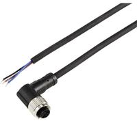 TRU COMPONENTS TC-12833124 Câble de raccordement M12 femelle, coudé 2 m Nombre de pôles: 3 1 pc(s)