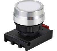 TRU COMPONENTS TC-12835244 ONPOW26BK-Z/W Elément frontal pour bouton-poussoir bouton blanc