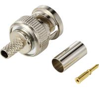 TRU COMPONENTS TC-12885936 Connecteur BNC mâle, droit 50 Ω