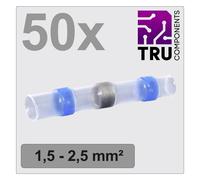 TRU COMPONENTS TC-12888424 Prolongateur avec gaine thermorétractable 1.5 mm² 2.5 mm² entièrement isolé bleu 50 pc(s)