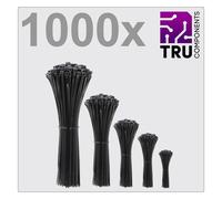 TRU COMPONENTS TC-12888560 T24CA072 Serre-câble 3.6 mm noir stabilisé aux UV 1000 pc(s)