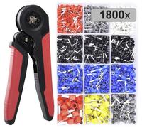 TRU COMPONENTS TC-12888628 Assortiment d'embouts simples 0.5 mm², 0.75 mm², 1 mm², 1.5 mm², 2.5 mm², 4 mm², 6 mm², 10 mm²