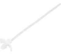 TRU COMPONENTS TC-13030668 TC-WM-100-2.5-N Serre-câble 100 mm 2.5 mm naturel avec fermeture à ailettes, résiste aux produits