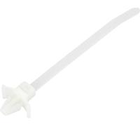TRU COMPONENTS TC-13030680 TC-WM-100-4.8-N Serre-câble 100 mm 4.8 mm naturel avec fermeture à ailettes, résiste aux produits