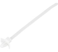 TRU COMPONENTS TC-13030684 TC-WM-130-4.8-N Serre-câble 130 mm 4.8 mm naturel avec fermeture à ailettes, résiste aux produits