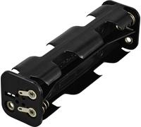 TRU COMPONENTS TC-13220552 Support de pile 8x LR6 (AA) raccordement à souder (L x l x H) 108 x 32 x 29 mm