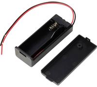 TRU COMPONENTS TC-13220612 Support de pile 1x LR6 (AA) raccordement par fils (L x l x H) 70 x 26.7 x 18.8 mm