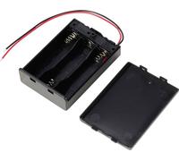 TRU COMPONENTS TC-13220628 Support de pile 3x LR6 (AA) raccordement par fils (L x l x H) 70 x 49 x 19 mm