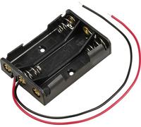 TRU COMPONENTS TC-13220668 Support de pile 3x LR3 (AAA) raccordement par fils (L x l x H) 51 x 35 x 12 mm
