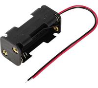 TRU COMPONENTS TC-13220680 Support de pile 4x LR3 (AAA) raccordement par fils (L x l x H) 51 x 24 x 22 mm