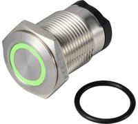 TRU COMPONENTS TC-13224148 ONPOW6316F-10E/Q/G/12V/S Bouton-poussoir 36 V DC/AC 2 A 1 x Off/(On) à rappel vert IP65 1 pc(s)
