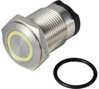 TRU COMPONENTS TC-13224172 ONPOW6316F-10ZE/Q/Y/12V/S Bouton-poussoir 36 V DC/AC 2 A 1 x Off/(On) à accrochage jaune IP65 1 pc(s)