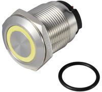 TRU COMPONENTS ONPOW6319F-10E/Q/Y/12V/S Bouton-poussoir 36 V DC/AC 2 A 1 x Off/(On) IP65 à rappel ja
