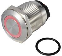 TRU COMPONENTS TC-13224212 ONPOW6319F-10ZE/Q/R/12V/S Bouton-poussoir 36 V DC/AC 2 A 1 x Off/(On) à accrochage rouge IP65 1 pc(s)