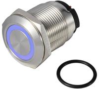 TRU COMPONENTS ONPOW6319F-10ZE/Q/B/12V/S Bouton-poussoir 36 V DC/AC 2 A 1 x Off/(On) IP65 à accrocha