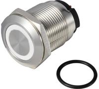 TRU COMPONENTS TC-13224228 ONPOW6319F-10ZE/Q/W/12V/S Bouton-poussoir 36 V DC/AC 2 A 1 x Off/(On) à accrochage blanc IP65 1 pc(s)