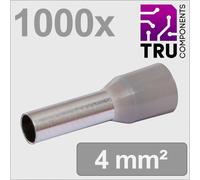 TRU COMPONENTS TC-13377212 Embout simple d'extrémité de câble 4 mm²
