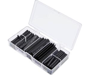 TRU COMPONENTS TC-13388828 Assortiment de gaines thermorétractables noir Taux de retreint:2:1 127 pc(s)