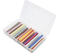 TRU COMPONENTS TC-13388836 Assortiment de gaines thermorétractables vert, rouge, jaune, bleu, transparent(e), blanc Taux de