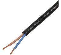 TRU COMPONENTS TC-13389156 Câble à gaine caoutchouc H05RN-F 2 x 0.75 mm² noir 50 m