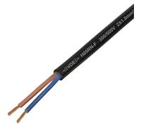 TRU COMPONENTS TC-13389168 Câble à gaine caoutchouc H05RN-F 2 x 1 mm² noir 50 m