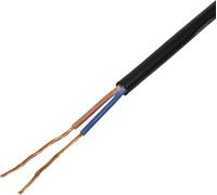 TRU COMPONENTS TC-13389168 Câble à gaine caoutchouc H05RN-F 2 x 1 mm² noir 50 m