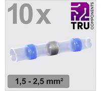 TRU COMPONENTS TC-13448516 Prolongateur avec gaine thermorétractable 1.5 mm² 2.5 mm² entièrement isolé bleu 10 pc(s)