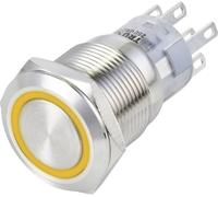 TRU COMPONENTS TC-13471352 Interrupteur antivandalisme 250 V/AC 3 A 2 x On/(On) à rappel orange IP65 1 pc(s)
