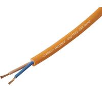 TRU COMPONENTS TC-13536988 Câble à gaine caoutchouc H07RN-F 2 x 2.5 mm² orange Marchandise vendue au mètre