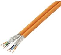 TRU COMPONENTS TC-13577072 Câble réseau CAT 7a S/FTP 4 x 2 x 0.27 mm² + 4 x 2 x 0.27 mm² orange 50 m