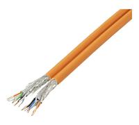 TRU COMPONENTS TC-13577072 Câble réseau CAT 7a S/FTP 4 x 2 x 0.27 mm² + 4 x 2 x 0.27 mm² orange 50 m