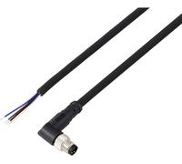 TRU COMPONENTS TC-13751860 Câble de raccordement M8 x 1 mâle, coudé 2 m Nombre de pôles: 4 1 pc(s)