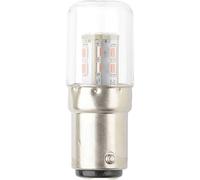 TRU COMPONENTS TC-13776156 Voyant de signalisation LED rouge BA15d 12 V/DC, 24 V/DC 200 lm