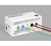 TRU COMPONENTS TC-14085016 Fil tressé à gaine silicone 1.27 mm² rouge, noir,