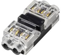 TRU COMPONENTS TC-14376156 Bloc de jonction à raccordement rapide flexible: 0.35-0.5 mm² rigide: 0.35-0.5 mm² Nombre de pôles