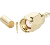TRU COMPONENTS TC-2520051 Connecteur SMA mâle, droit 50 Ω 100 pc(s)