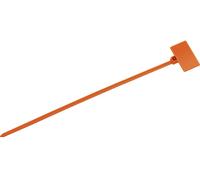 TRU COMPONENTS TC-6646452 Marqueur de câble Surface de marquage: 20 x 13 mm orange 100 pc(s)