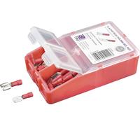 TRU COMPONENTS TC-6646616 Assortiment de cosses à sertir 0.50 mm² 1.50 mm² rouge 140 pc(s)