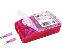 TRU COMPONENTS TC-6646688 Assortiment de cosses à sertir 0.50 mm² 1.50 mm² rouge 60 pc(s)