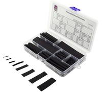 TRU COMPONENTS TC-6793936 Assortiment de gaines thermorétractables noir Taux de retreint:3:1 100 pc(s)