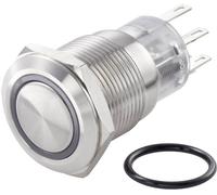 TRU COMPONENTS TC-7494624 TC-LAS1-AGQ-11E/42RGB/ Interrupteur antivandalisme 250 V/AC 3 A 1 x Off/(On) à rappel rouge, vert, bleu, RVB IP65 1 pc(s)