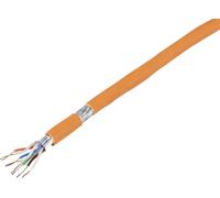 TRU COMPONENTS TC-8456112 Câble réseau CAT 7 S/FTP 4 x 2 x 0.24 mm² orange 50 m