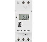 TRU COMPONENTS TC-8576104 Interrupteur horaire pour rail TRU-DTS-AHC20A 230