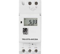 TRU COMPONENTS TC-8576104 Interrupteur horaire pour rail TRU-DTS-AHC20A 230 V/AC programme hebdomadaire