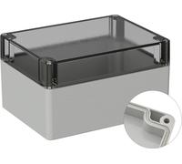 TRU COMPONENTS TC-9065536 Boîtier dextérieur 160 x 120 x 90 Polycarbonate gris clair (RAL 7035) 1 pc(s)