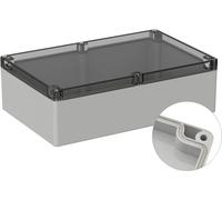 TRU COMPONENTS TC-9065576 Boîtier d'extérieur 300 x 230 x 85 Polycarbonate gris clair (RAL 7035) 1 p
