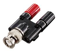 TRU COMPONENTS TC-9199220 Adaptateur BNC BNC mâle - Borne de polarité, Borne de