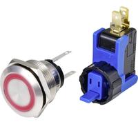 TRU COMPONENTS TC-9201352 Bouton-poussoir 250 V 15 A 1 x On/Off à rappel rouge IP65 1 pc(s)